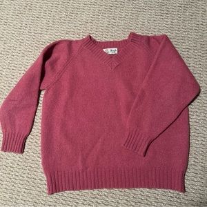 Vintage Pringle of Scotland Pink Wool Sweater